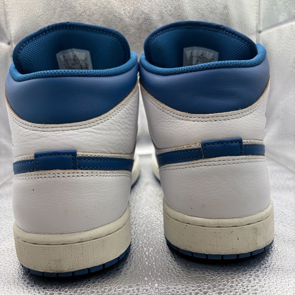 Size 11 Nike Air Jordan 1 Mid SE Industrial Blue White Mens Shoes FN5215-141 - Picture 7 of 12